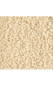 Miyuki rocailles Perlen 15/0 - Opaque ivory 15-491